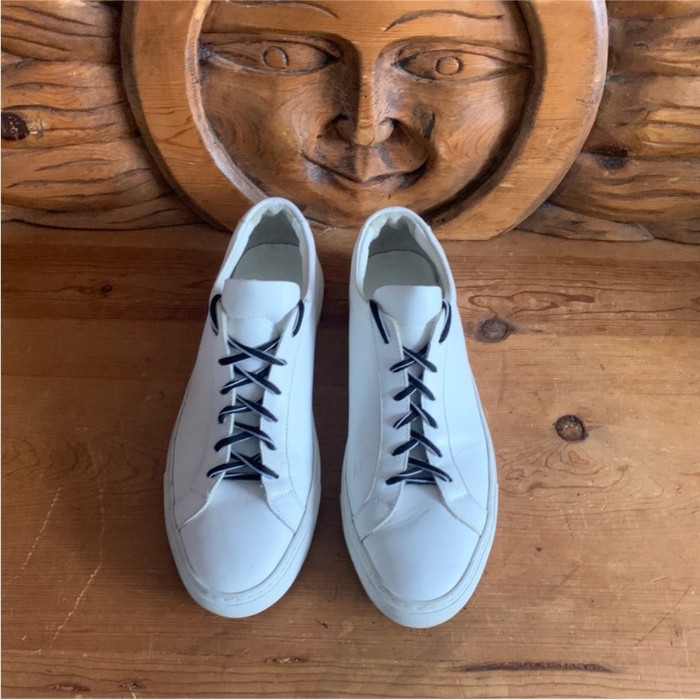 Men's Common Projects Achilles White Sneakers, 43/10